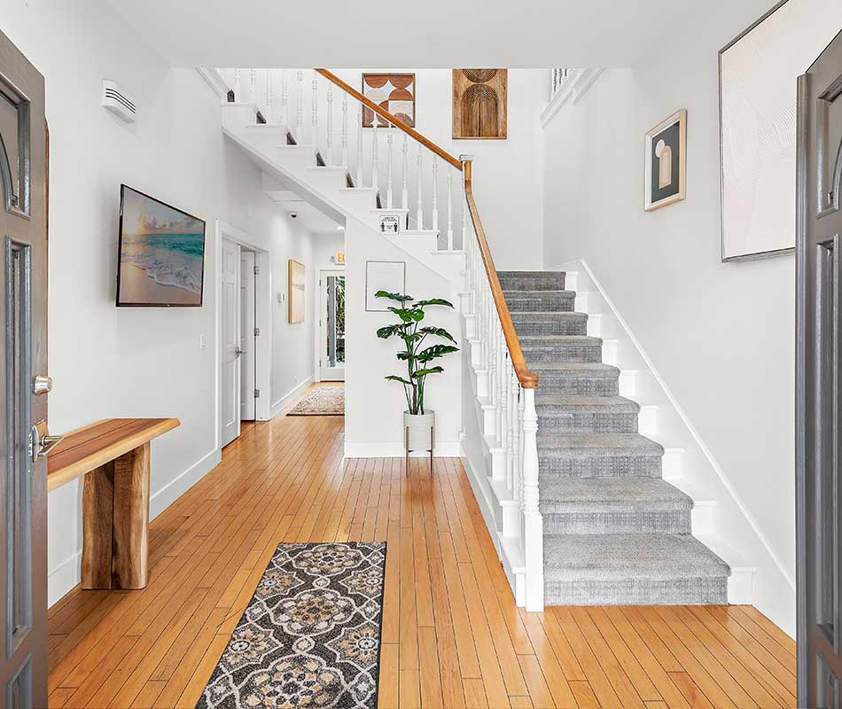 treatment center staircase and hallway