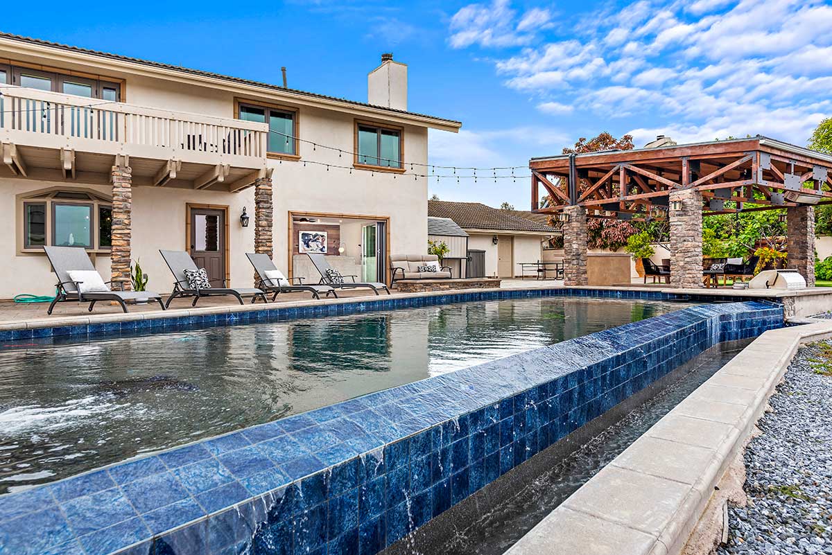 infinity pool at treatment facility